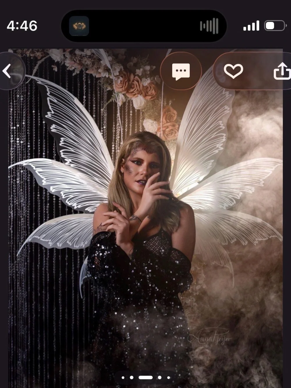 Adult Strap & Corset White Transparent Fairy Wings